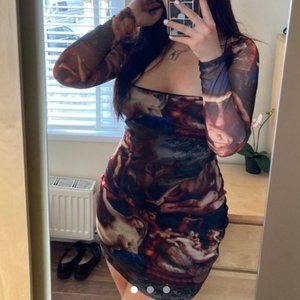 Pretty Little Thing Renaissance Long Sleeve Dress